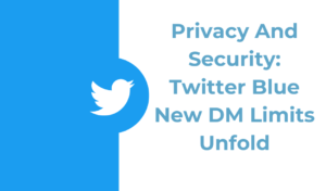 Privacy And Security: Twitter Blue New DM Limits Unfold