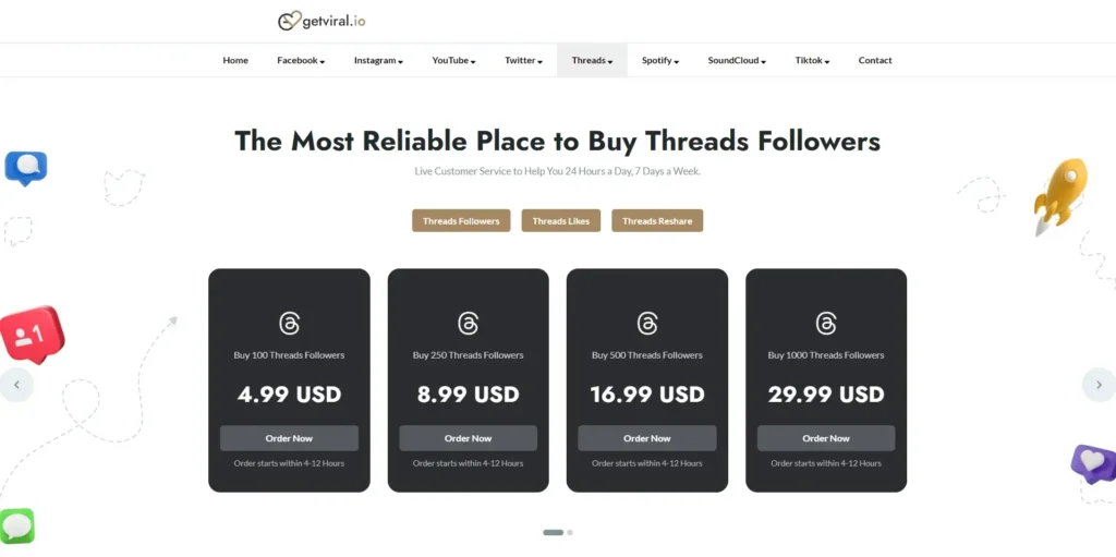 getviral.io buy threads followers