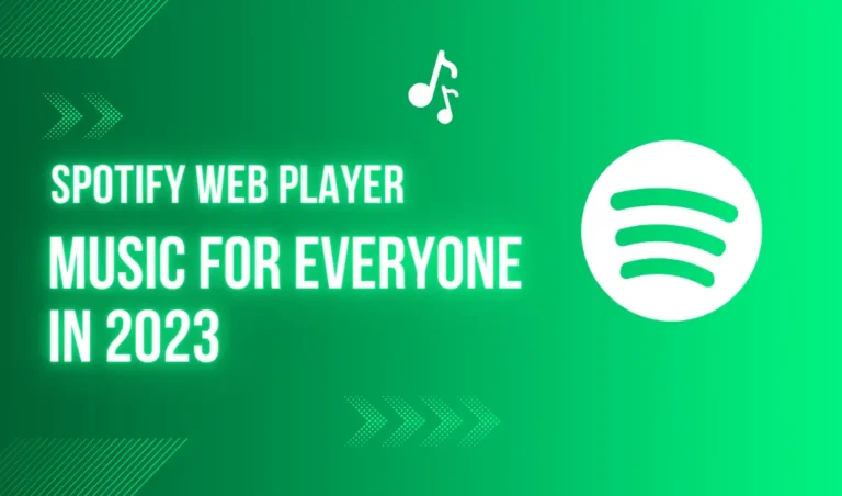 Spotify Web Player Music for Everyone
